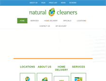 Tablet Screenshot of naturalcleaners.com